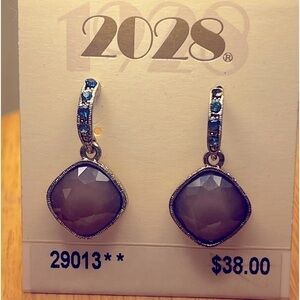 2028‎ Collection Blue Danube Drop Earrings New